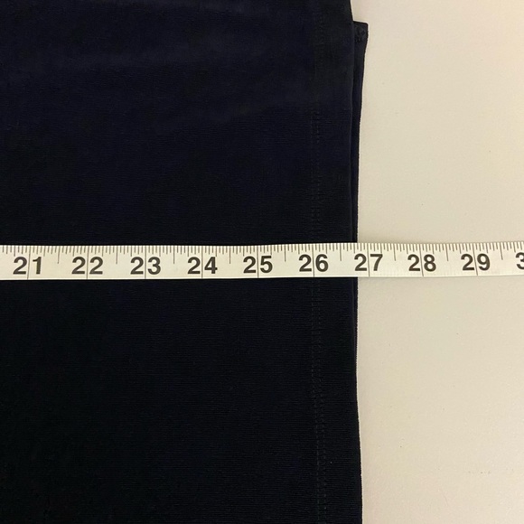 Chico’s Travelers Midnight Blue Top Studs Slinky Scoop Neck Size 2 Medium 12 - Picture 10 of 10